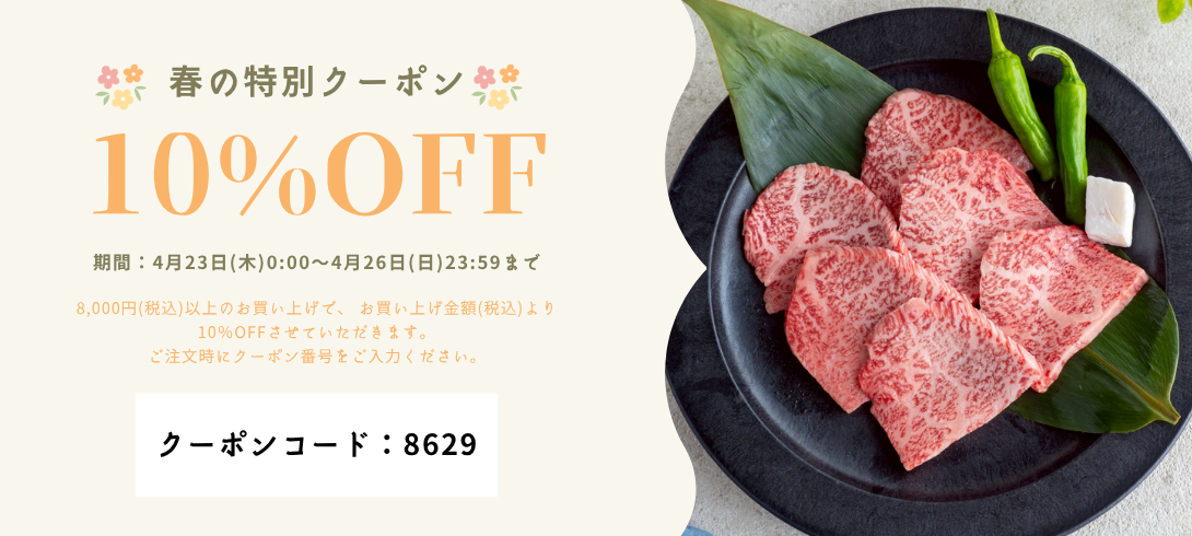 春の特別クーポン