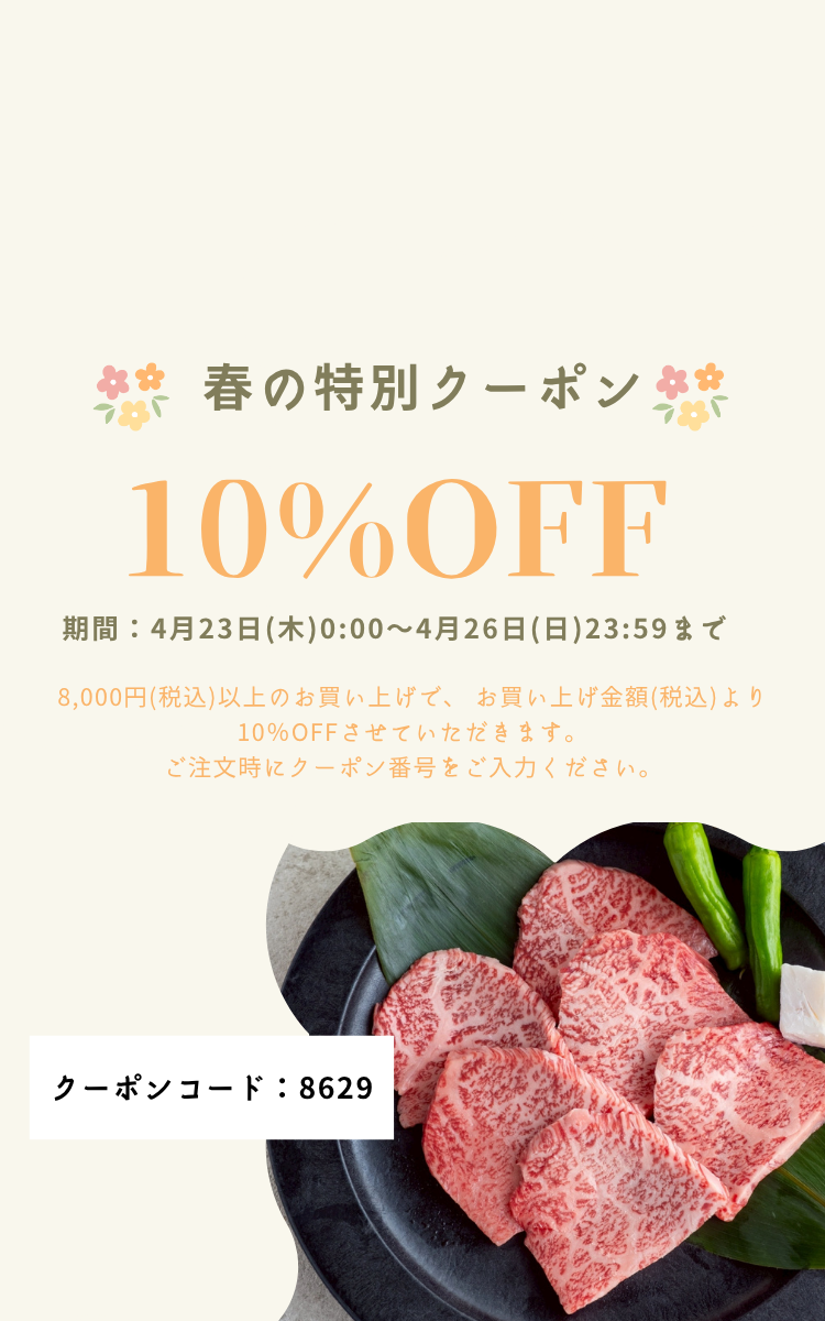 春の特別クーポン