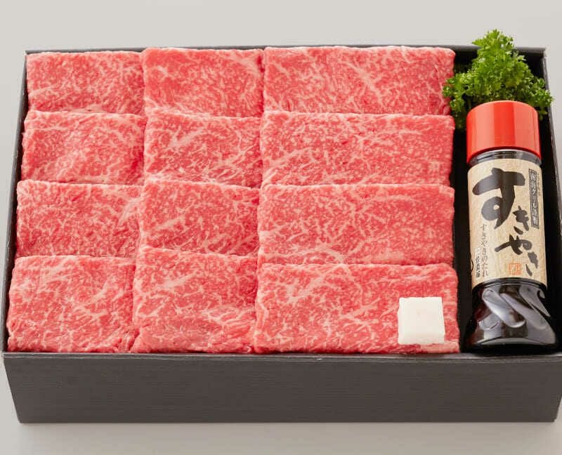 熟成宮崎牛通販 宮崎牛A4赤身（500g） すき焼きセット【3D冷凍】